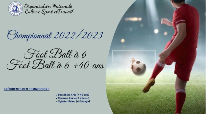 Désignation Foot Ball à 6 du 24/12/2022